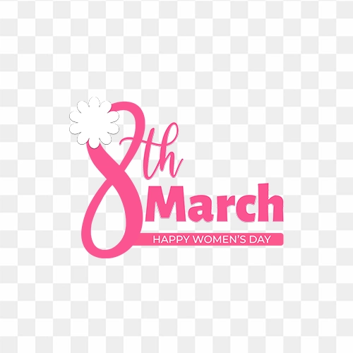 Happy Womens Day 8 March HD Transparent png
